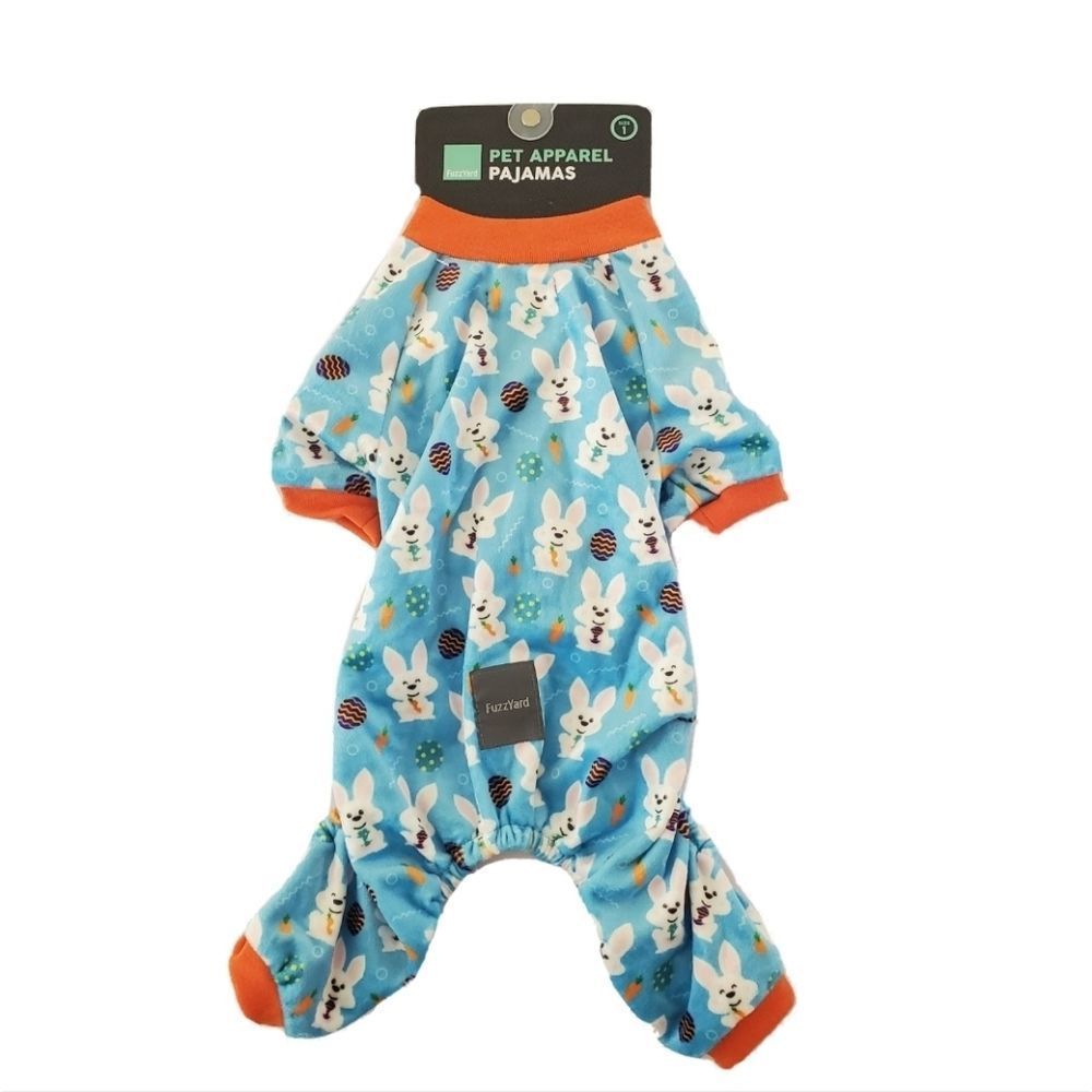 Fuzzyard Blue Easter Holiday Dog Pajamas Size 1 - Picture 2 of 8